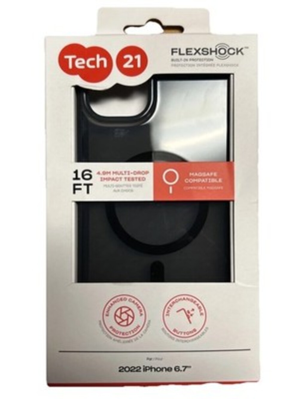 Cases Master Carton Tech21 EVOCLEAR iPhone 14 Plus "NEW" Smokey Black